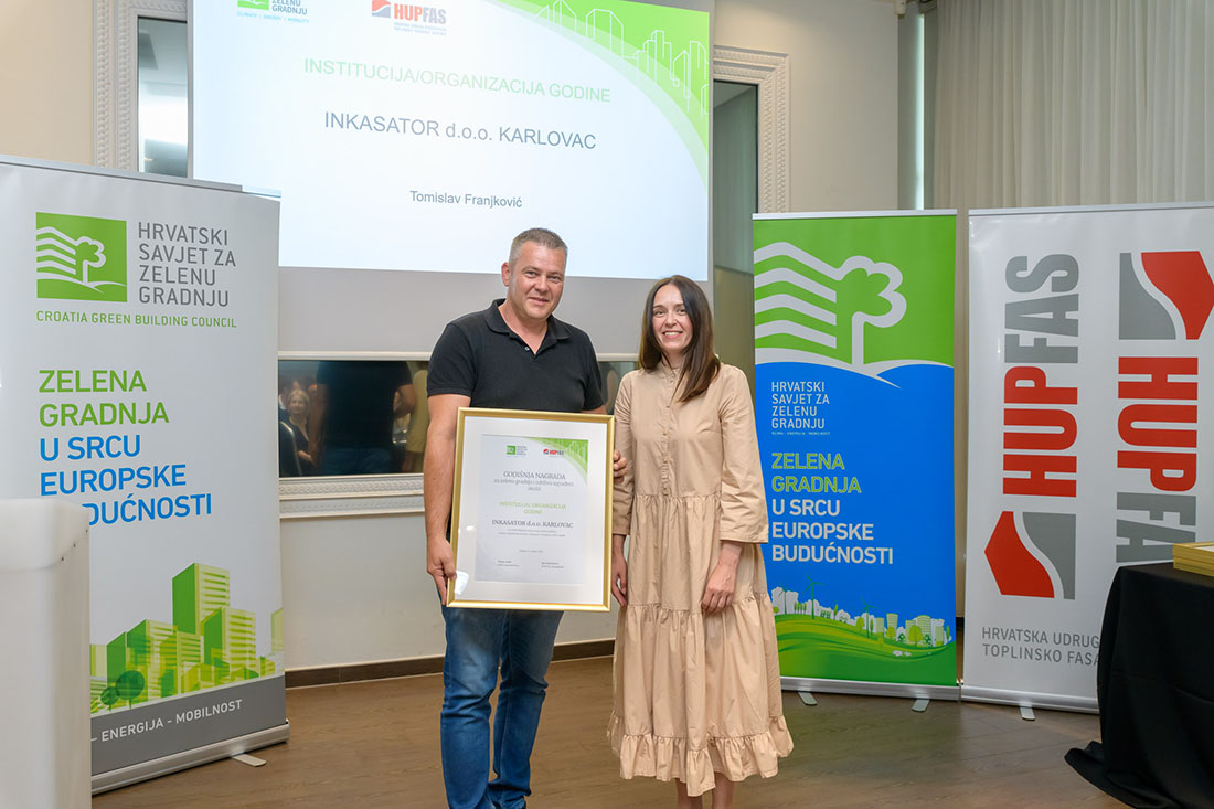 Inkasator Karlovac - Godišnje nagrade za zelenu gradnju 2023.